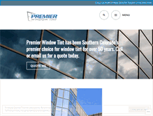Tablet Screenshot of premierwindowtint.net